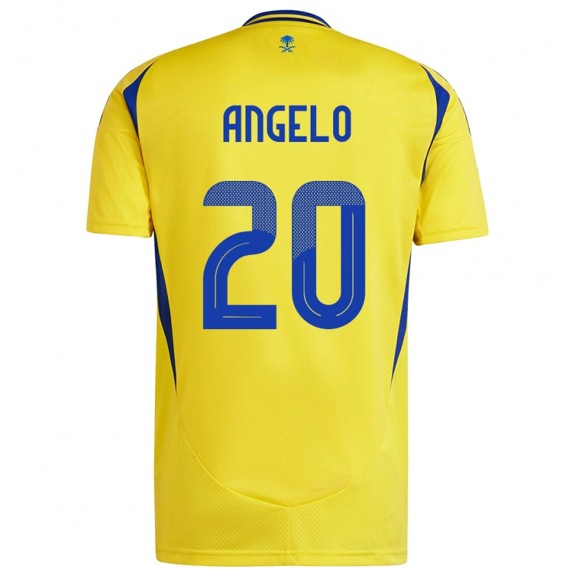 Danxen Hombre Camiseta Ângelo #20 Amarillo Azul 1ª Equipación 2024/25 La Camisa