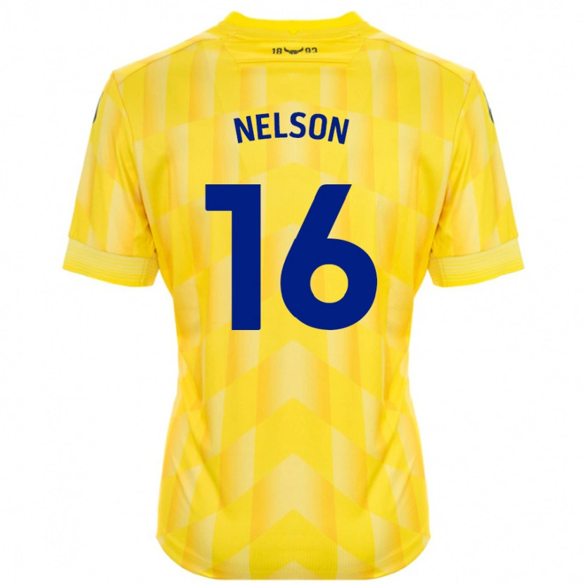 Danxen Hombre Camiseta Ben Nelson #16 Amarillo 1ª Equipación 2024/25 La Camisa