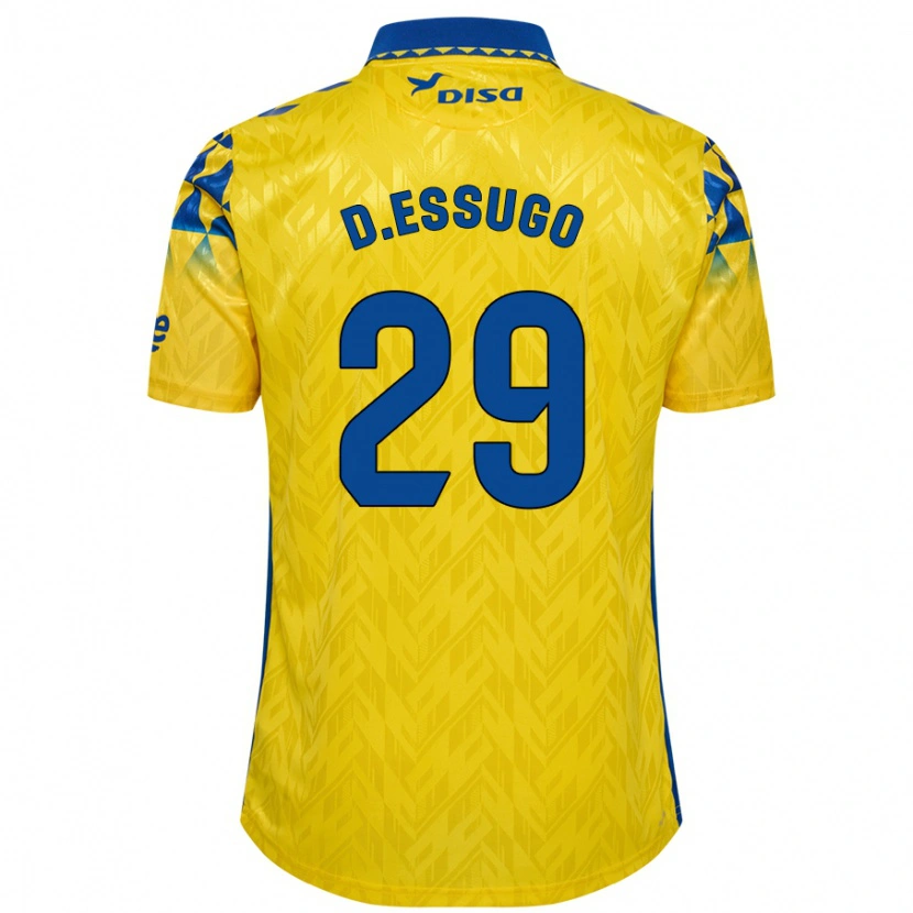 Danxen Hombre Camiseta Dário Essugo #29 Amarillo Azul 1ª Equipación 2024/25 La Camisa