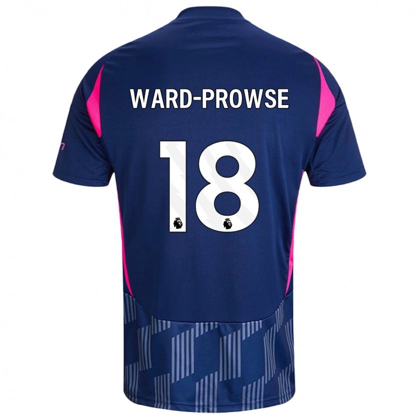 Danxen Hombre Camiseta James Ward-Prowse #18 Azul Real Rosa 2ª Equipación 2024/25 La Camisa