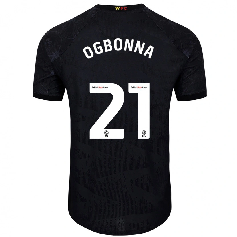 Danxen Hombre Camiseta Angelo Ogbonna #21 Negro Blanco 2ª Equipación 2024/25 La Camisa