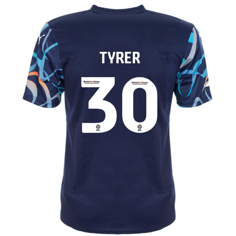 Danxen Hombre Camiseta Harry Tyrer #30 Azul Marino 2ª Equipación 2024/25 La Camisa