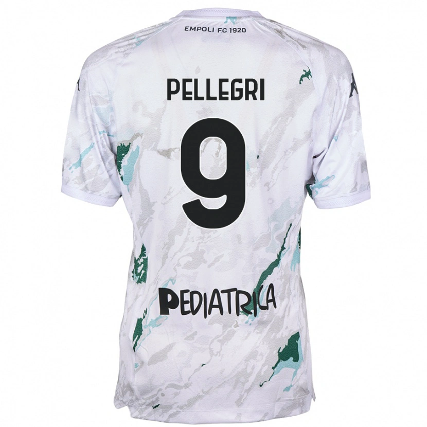 Danxen Hombre Camiseta Pietro Pellegri #9 Gris 2ª Equipación 2024/25 La Camisa