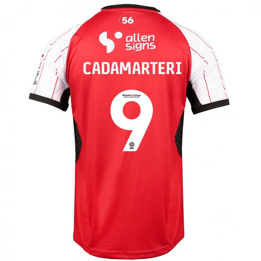 Danxen Hombre Camiseta Bailey Cadamarteri #9 Blanco 1ª Equipación 2024/25 La Camisa