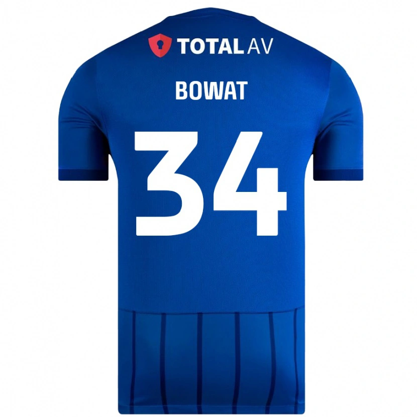 Danxen Hombre Camiseta Ibane Bowat #34 Azul 1ª Equipación 2024/25 La Camisa