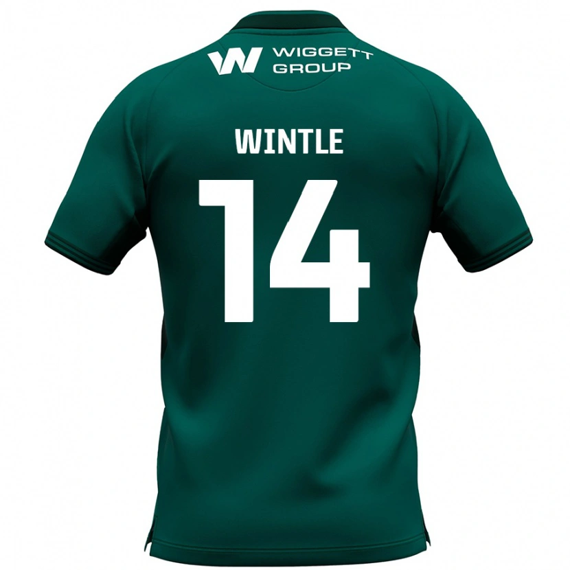 Danxen Hombre Camiseta Ryan Wintle #14 Verde 2ª Equipación 2024/25 La Camisa