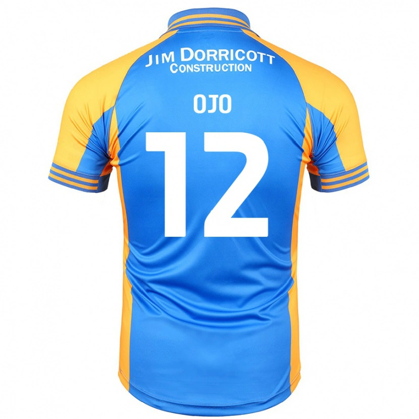 Danxen Hombre Camiseta Funso Ojo #12 Azul Ámbar 1ª Equipación 2024/25 La Camisa