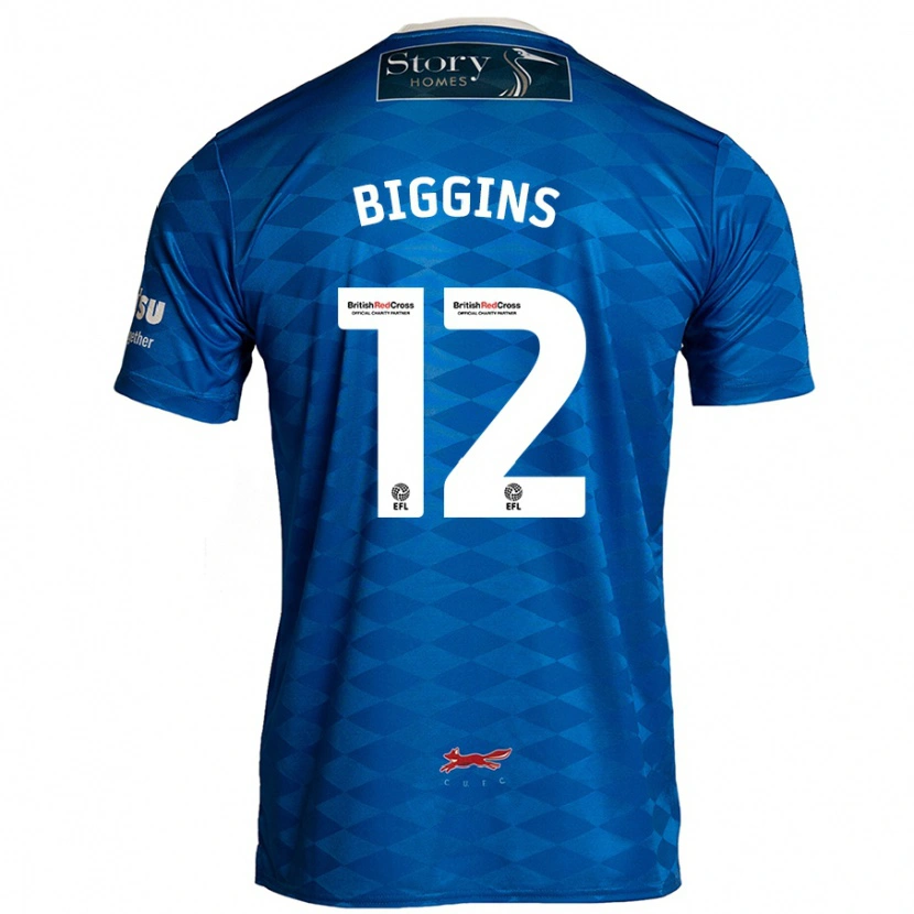 Danxen Hombre Camiseta Harrison Biggins #12 Azul 1ª Equipación 2024/25 La Camisa