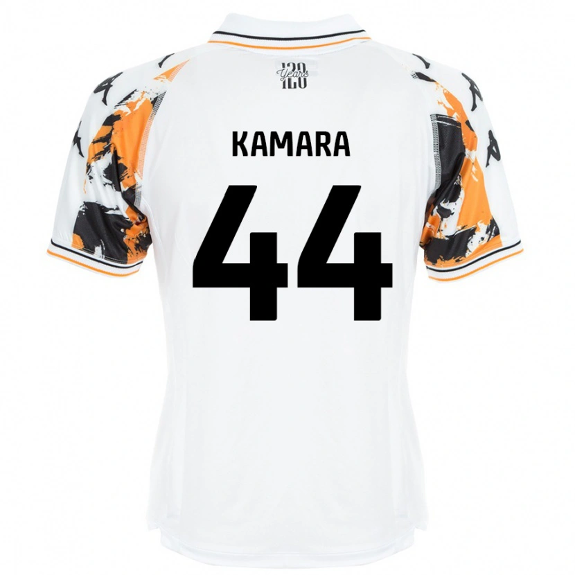 Danxen Hombre Camiseta Abu Kamara #44 Blanco 2ª Equipación 2024/25 La Camisa