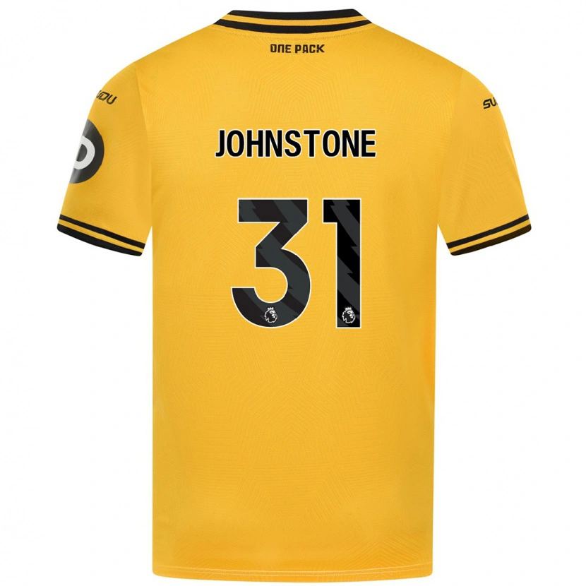 Danxen Mujer Camiseta Sam Johnstone #31 Amarillo 1ª Equipación 2024/25 La Camisa