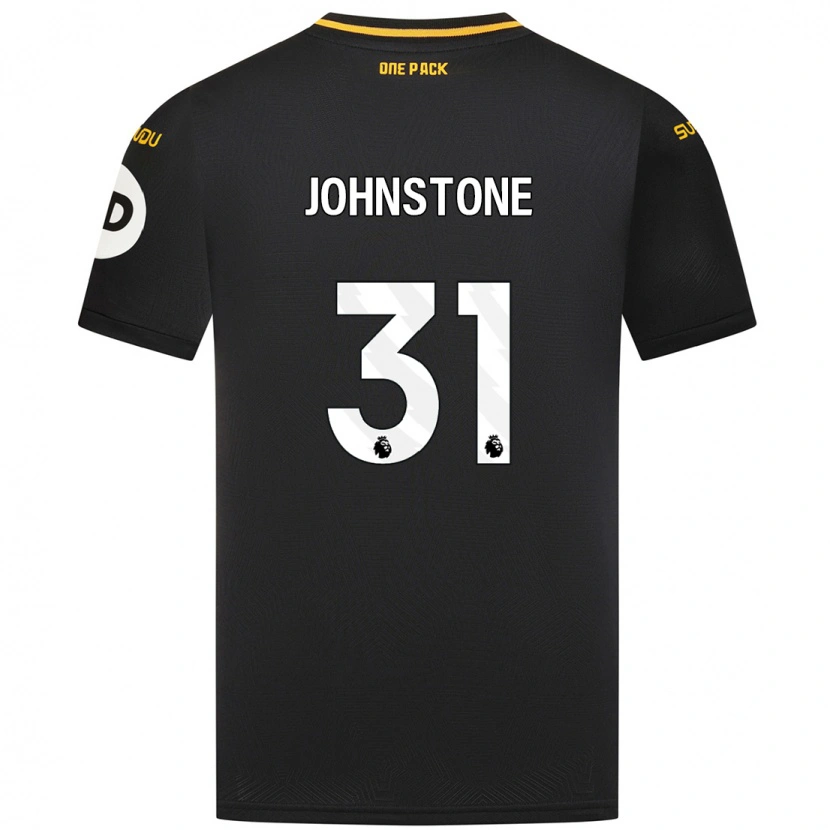 Danxen Mujer Camiseta Sam Johnstone #31 Negro 2ª Equipación 2024/25 La Camisa