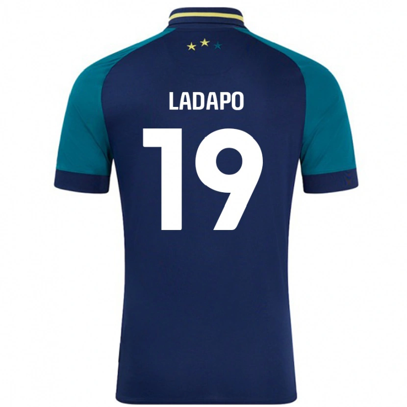 Danxen Mujer Camiseta Freddie Ladapo #19 Azul Marino Verde Oscuro 2ª Equipación 2024/25 La Camisa