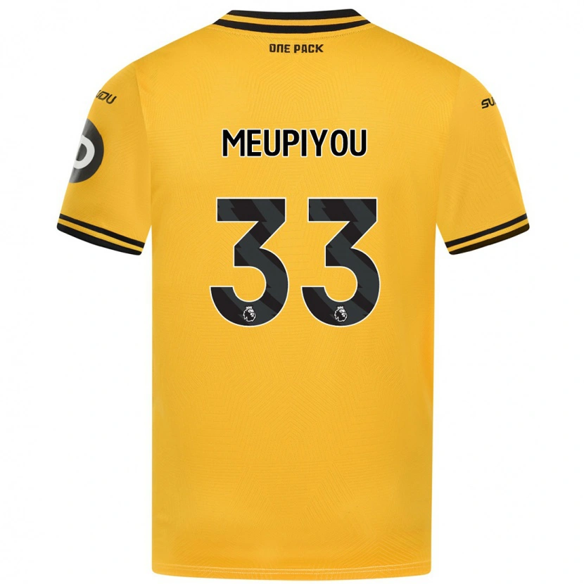 Danxen Mujer Camiseta Bastien Meupiyou #33 Amarillo 1ª Equipación 2024/25 La Camisa