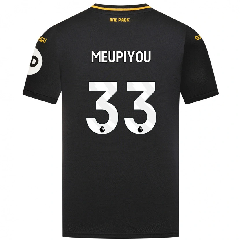 Danxen Mujer Camiseta Bastien Meupiyou #33 Negro 2ª Equipación 2024/25 La Camisa